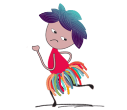 Girl Green Forest sticker #14839728