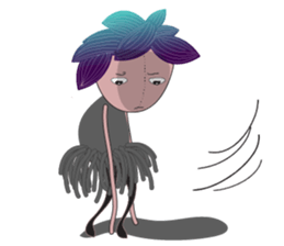 Girl Green Forest sticker #14839729