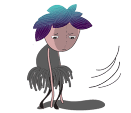 Girl Green Forest sticker #14839729