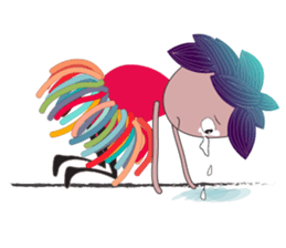 Girl Green Forest sticker #14839730