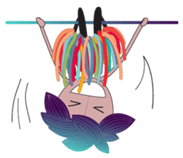 Girl Green Forest sticker #14839732