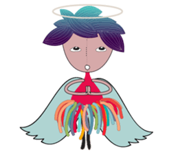 Girl Green Forest sticker #14839733