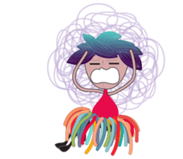 Girl Green Forest sticker #14839735