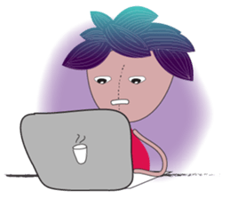 Girl Green Forest sticker #14839736