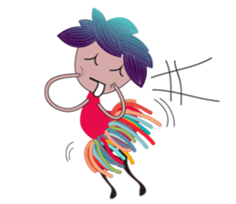 Girl Green Forest sticker #14839738