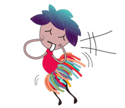 Girl Green Forest sticker #14839738