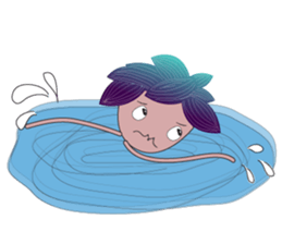 Girl Green Forest sticker #14839741