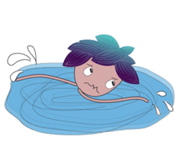 Girl Green Forest sticker #14839741
