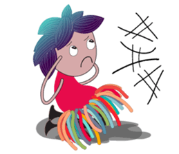 Girl Green Forest sticker #14839742