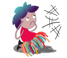 Girl Green Forest sticker #14839742
