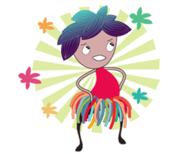 Girl Green Forest sticker #14839743