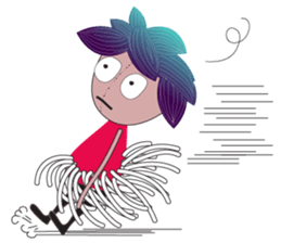 Girl Green Forest sticker #14839747