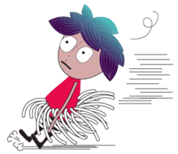 Girl Green Forest sticker #14839747