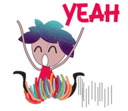 Girl Green Forest sticker #14839748