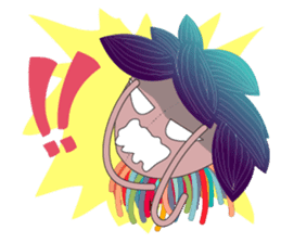 Girl Green Forest sticker #14839750