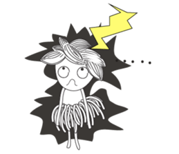 Girl Green Forest sticker #14839755