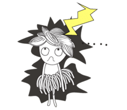 Girl Green Forest sticker #14839755