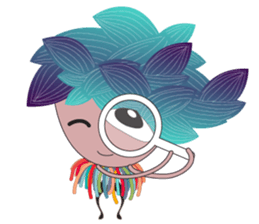 Girl Green Forest sticker #14839756