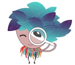 Girl Green Forest sticker #14839756