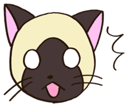 Seal point Siamese cat sticker #14840144