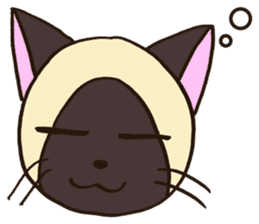 Seal point Siamese cat sticker #14840146