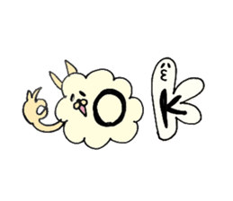 Fuwa-Moco Dog & Monster Peaco of 39LIFE sticker #14840976