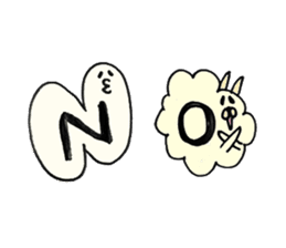 Fuwa-Moco Dog & Monster Peaco of 39LIFE sticker #14840977