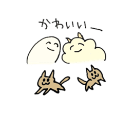 Fuwa-Moco Dog & Monster Peaco of 39LIFE sticker #14840990
