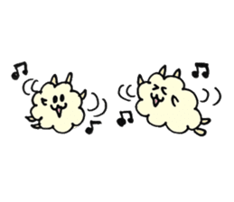 Fuwa-Moco Dog & Monster Peaco of 39LIFE sticker #14841013