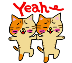 Calico cats sticker. sticker #14841141