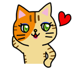Calico cats sticker. sticker #14841151