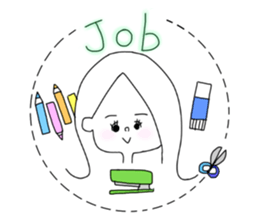 chii sticker written by tomoka sticker #14841474