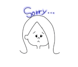 chii sticker written by tomoka sticker #14841490