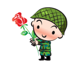 little army cute cute sticker #14841785