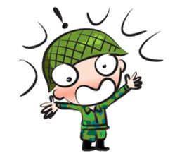 little army cute cute sticker #14841786