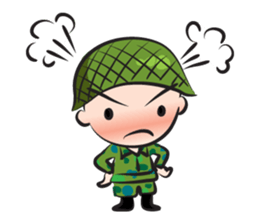 little army cute cute sticker #14841789