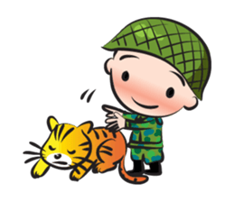 little army cute cute sticker #14841799