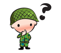little army cute cute sticker #14841800