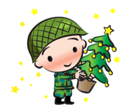 little army cute cute sticker #14841805