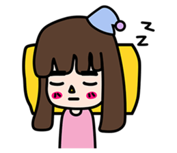 Straight eyebrows sticker #14842807