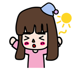 Straight eyebrows sticker #14842808