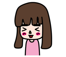 Straight eyebrows sticker #14842821