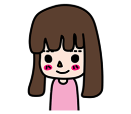 Straight eyebrows sticker #14842828