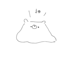 rakugaki bear sticker 4 sticker #14843156