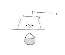 rakugaki bear sticker 4 sticker #14843159