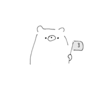 rakugaki bear sticker 4 sticker #14843165