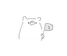 rakugaki bear sticker 4 sticker #14843166