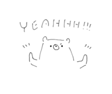 rakugaki bear sticker 4 sticker #14843185