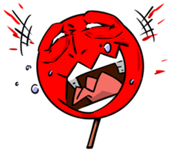 Strange face matchstick Sticker sticker #14844327