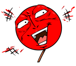 Strange face matchstick Sticker sticker #14844328